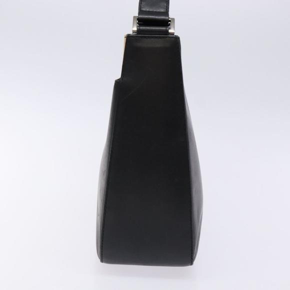 BURBERRY Shoulder Bag Leather Black Silver Auth ep9890 - Picture 3 of 16